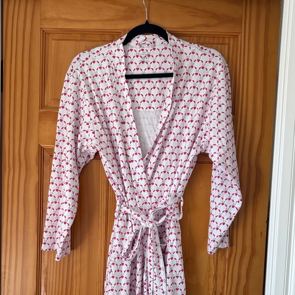 Roller Rabbit Pink and White Robe - Picture 2 of 5